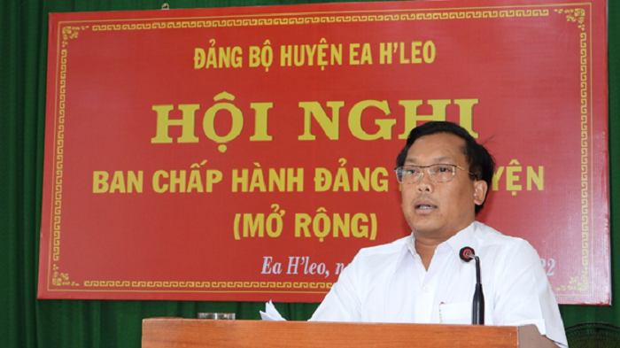 Hội nghị BCH Đảng bộ huyện Ea H’Leo nhiệm kỳ 2020 – 2025 (mở rộng) lần thứ 10